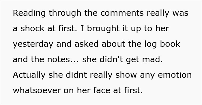 Text excerpt describing a man feeling like a science experiment as his girlfriend keeps a detailed log of his every word.