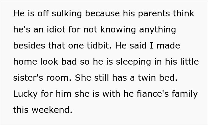Man Upset Spouse Stopped Telling His Parents About Their Vacation Because He Interrupted Them Man Upset Spouse Stopped Telling His Parents About Their Vacation Because He Interrupted Them