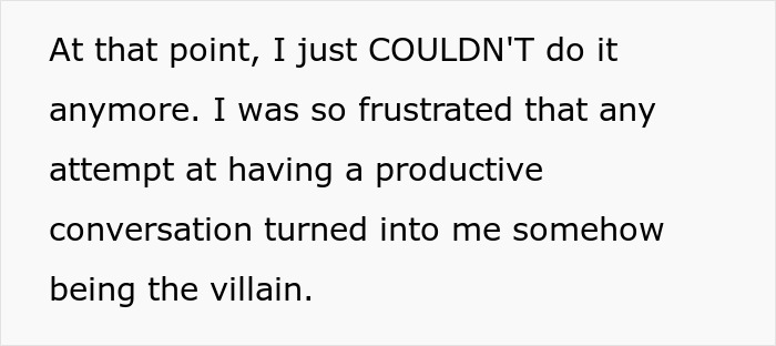 Text expressing frustration about a woman testing her friend to remind her to show appreciation.