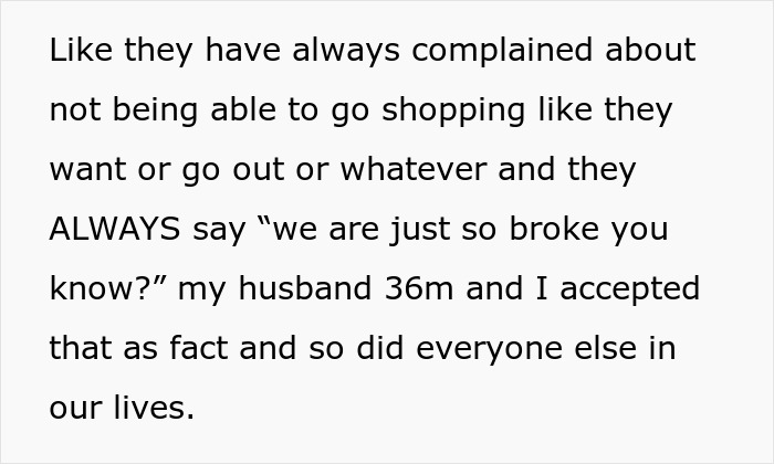 Couple Cry Poor For Years, But Expect Lavish $500 Gifts And Expenses Paid, Sis Finds Out The Truth