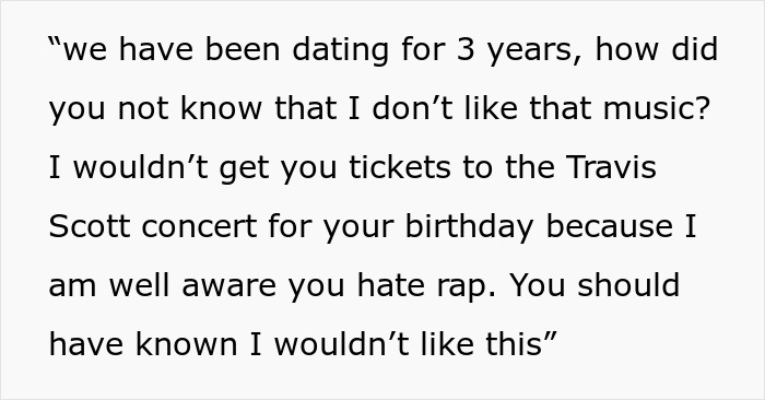 Woman Buys Concert Tickets For BF’s Birthday Because He “Loves Bands”, His Reaction Makes Her Cry