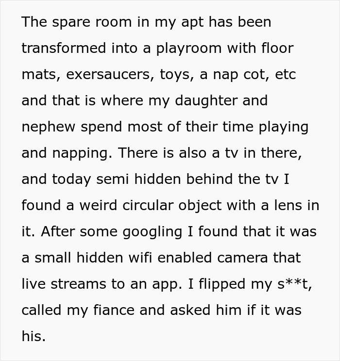 Woman Finds A Hidden Camera In Her Own Home, Suspects SIL Doesn't Trust Her