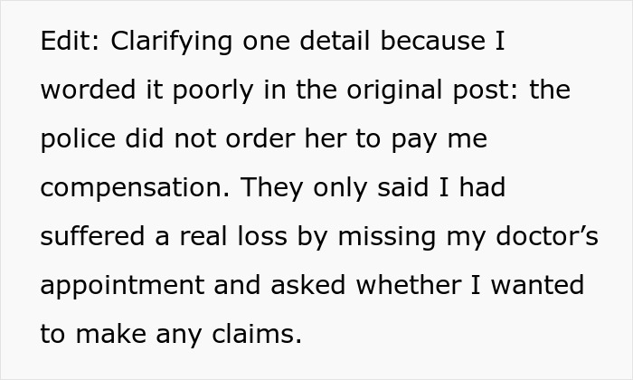 Homem falta a consulta médica após disputa com idosa por vaga de estacionamento envolvendo intervenção policial.