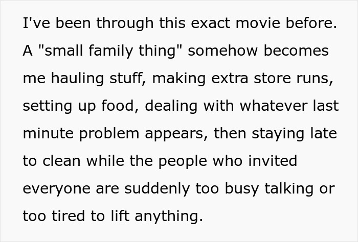 Lady Skips "Relaxed" Fam Event That Secretly Requires Her To Do All The Work, Fam Says She's Selfish