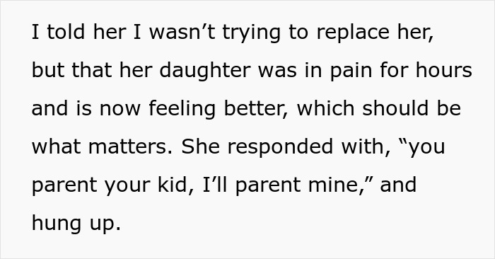 A screenshot of text on a light background, discussing a cruel mom's reaction to her 10YO's period.