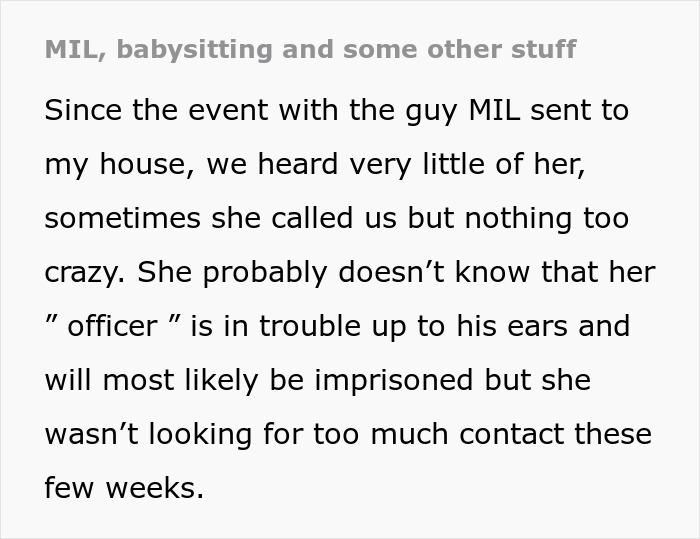 Text passage discussing a homophobic MIL and a real police officer involved in conflict over a fake cop incident.