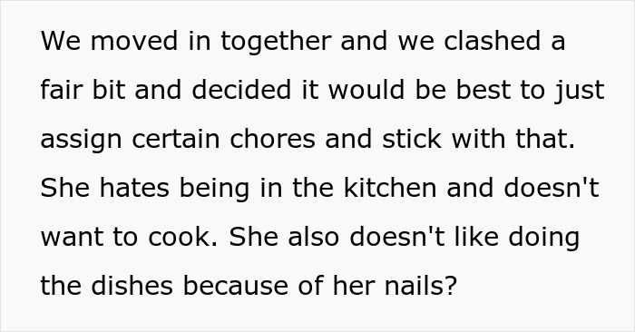 “Não sou sua empregada nem sua mãe”: casal vai morar junto e começa a brigar por causa de tarefas