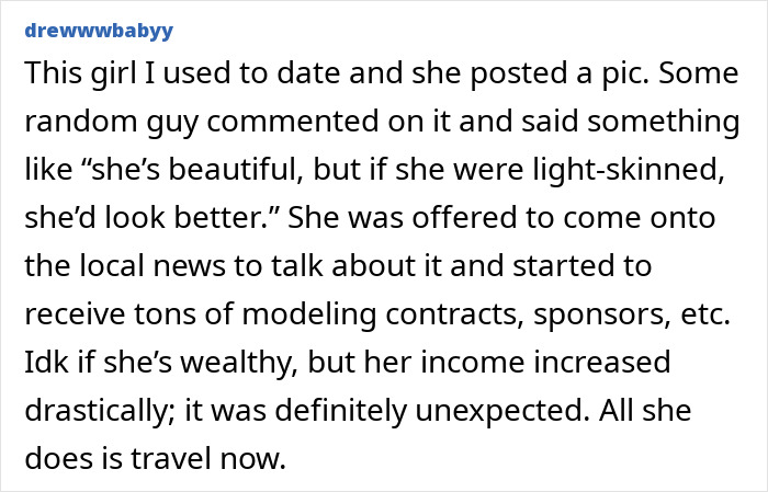 Unexpected modeling success increased income, leading to a travel-focused lifestyle