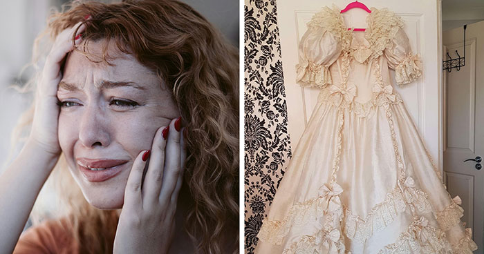 Mother Pours Wine Over Daughter’s Wedding Dress While Smiling, Says It’s Fate