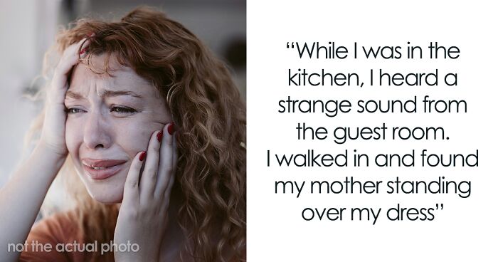 Mother Pours Wine Over Daughter’s Wedding Dress While Smiling, Says It’s Fate