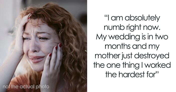 Mother Pours Wine Over Daughter’s Wedding Dress While Smiling, Says It’s Fate