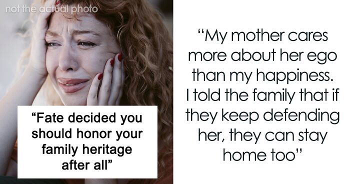 Mother Pours Wine Over Daughter’s Wedding Dress While Smiling, Says It’s Fate