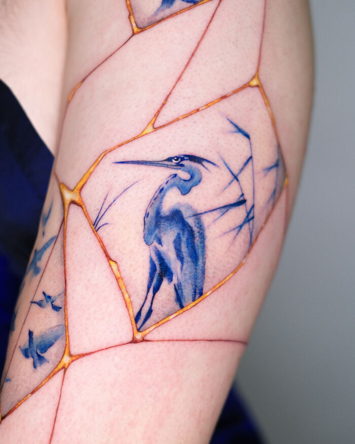 Tattoos Inspired Japanese Kintsugi Tatuaggidiporcellana