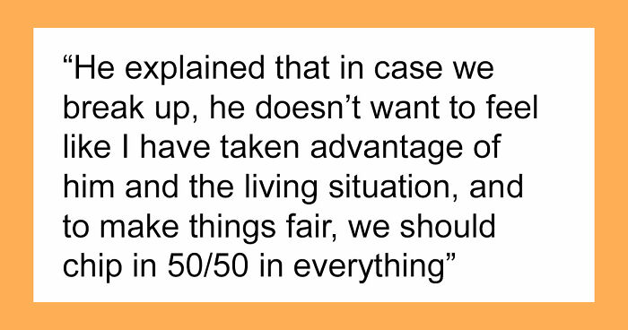 “I Don’t Feel This Is A 50/50 Deal”: Woman Pushes Back Against BF’s Unusual Move-In Condition