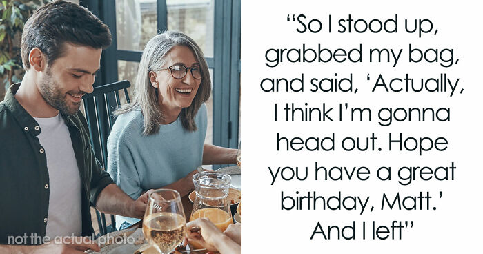 GF Humiliated At Birthday Dinner As BF’s Mom Takes Her Seat And He Sides With Mom, She Walks Away