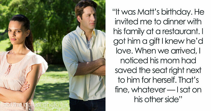 GF Humiliated At Birthday Dinner As BF’s Mom Takes Her Seat And He Sides With Mom, She Walks Away