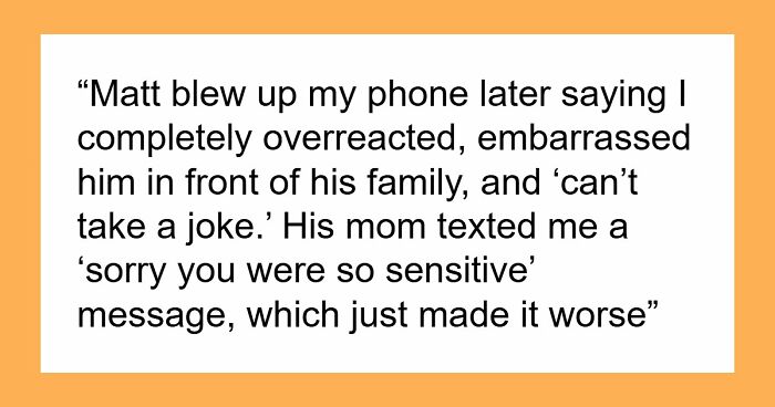 GF Humiliated At Birthday Dinner As BF’s Mom Takes Her Seat And He Sides With Mom, She Walks Away