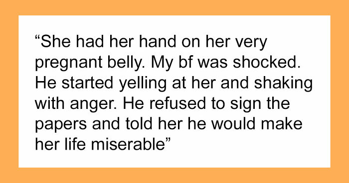 Guy Refuses To Sign Divorce Papers Now That His Childfree Ex Has A Baby Bump