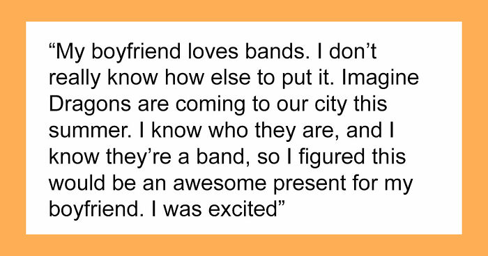 Woman Buys Concert Tickets For BF’s Birthday Because He “Loves Bands”, His Reaction Makes Her Cry