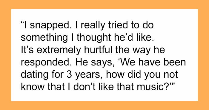 Woman Buys Concert Tickets For BF’s Birthday Because He “Loves Bands”, His Reaction Makes Her Cry