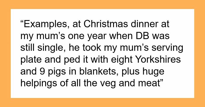 Woman Worries About Dinner Party As Bro And His Partner Are Serial Hoggers Who Gobble Up Everything