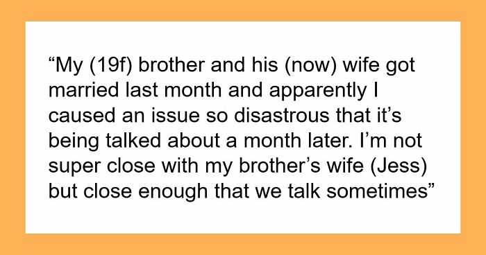 Teen Wears The Exact Dress The Bride Chose For Her, Gets Told To Leave Her Own Brother’s Wedding