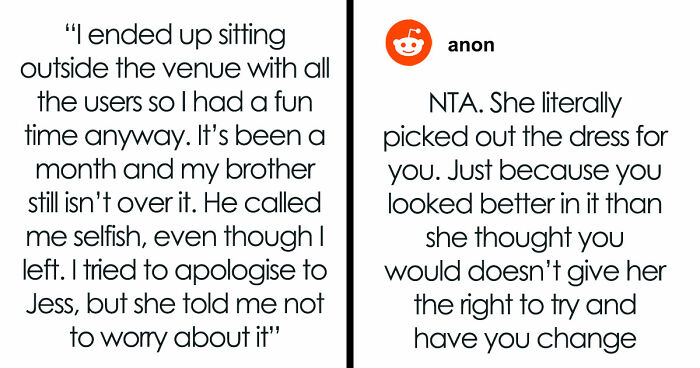 Groom Throws Out His Own Sis From The Wedding, Mad She Won’t Change The Dress His Own Bride Picked