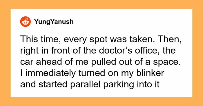 Man Misses Doctor’s Appointment Because He Fights An Old Lady Over Parking Spot, Involves The Police
