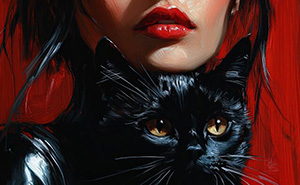 29 Captivating Portraits By This Artist That Explore The Mysterious Bond Between Humans And Cats