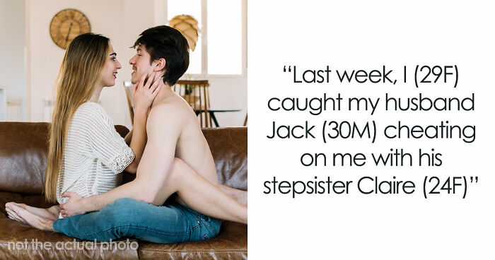 Lady Catches Hubby Cheating On Her With His Stepsis, Exposes Them To Their Parents And Walks Out