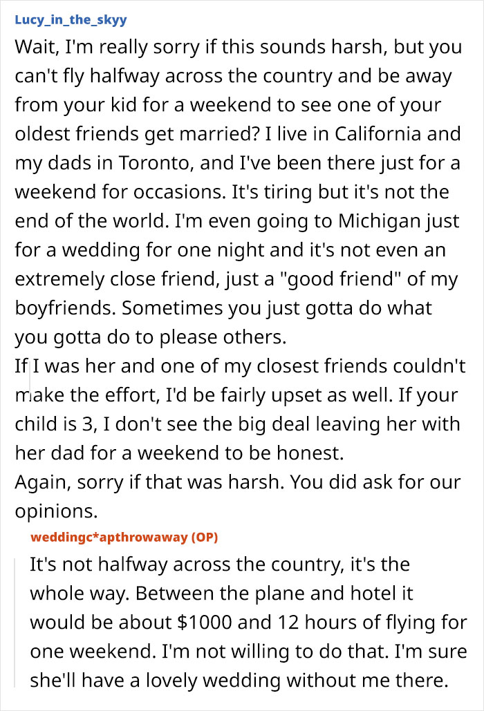 MĂŁe responde 'nĂŁo' ao casamento sem filhos, um vĂ´o de 12 horas, a noiva leva isso para o lado pessoal MĂŁe responde 'nĂŁo' ao casamento sem filhos, um vĂ´o de 12 horas, a noiva leva isso para o lado pessoal