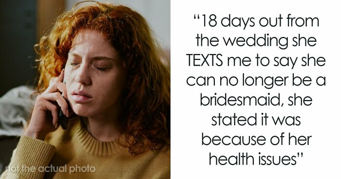 Best Friend Skips Wedding Because She’s “Not Feeling Well,” Breaks Bride’s Heart