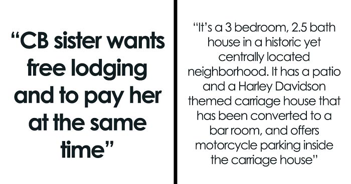 Entitled Sister Doesn’t Get A Free Airbnb Stay During Peak Season, Then Demands $300 To “House Sit”