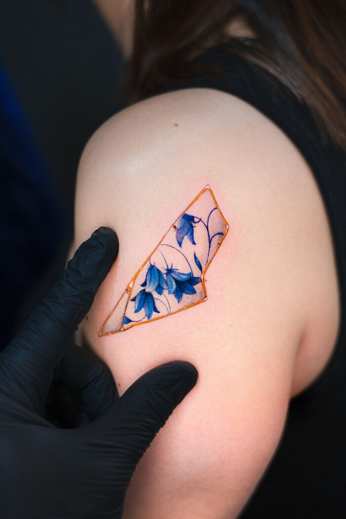 Tattoos Inspired Japanese Kintsugi Tatuaggidiporcellana