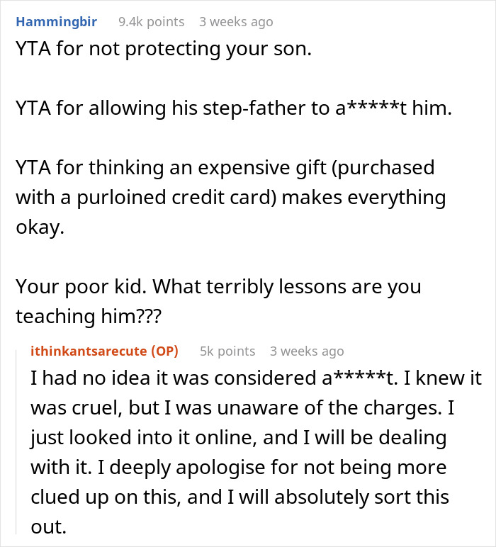 Mean Guy Punishes Teen Stepson By Cutting His Long Hair, Wife "Punishes" His Credit Card In Return
