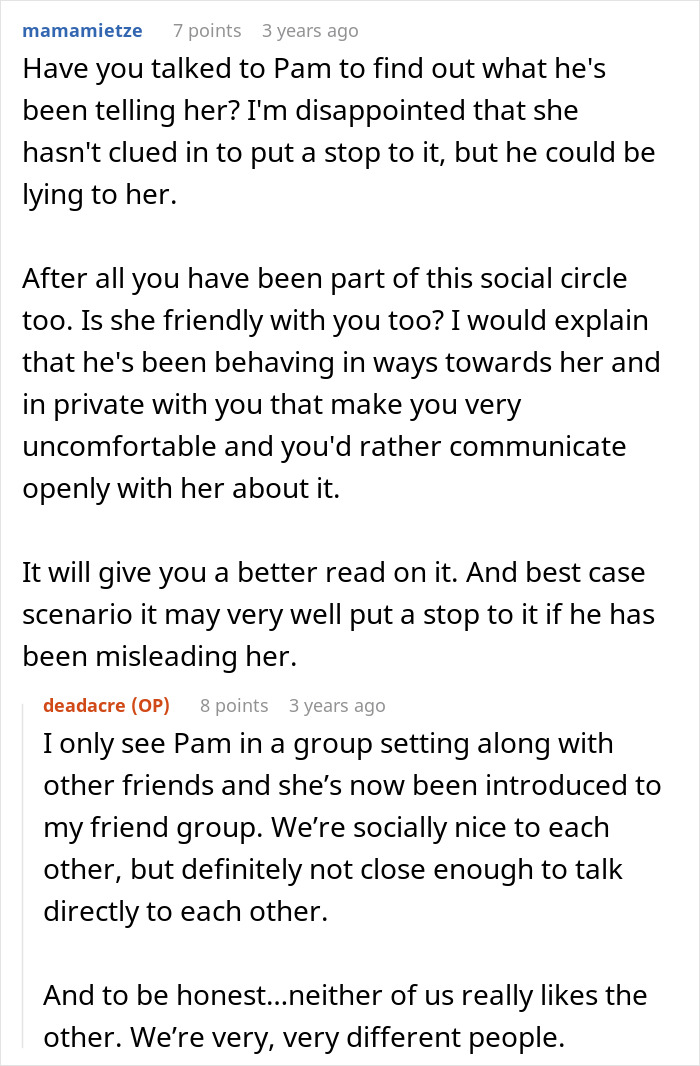 Screenshot of an online discussion about a husband neglecting his pregnant wife after finding his chosen family.