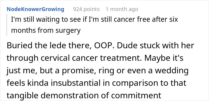 Guy Says "No Degree, No Ring," Annoyed GF Just Wants The Promise That Their Relationship Is Solid