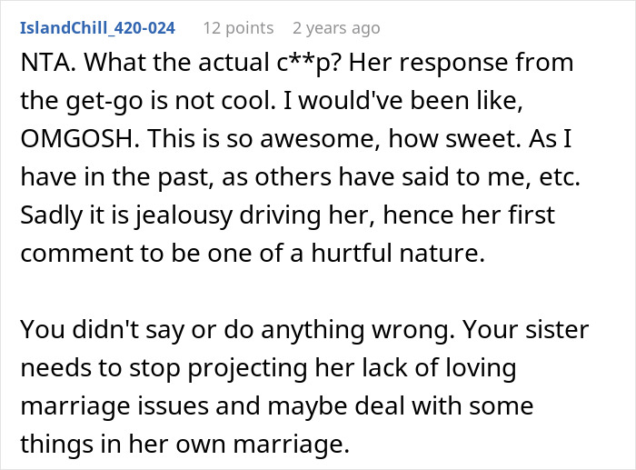 Woman Tells Sister She Shouldn't Rub Her "Picture-Perfect Marriage" In Other People's Faces