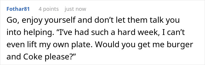 Lady Skips "Relaxed" Fam Event That Secretly Requires Her To Do All The Work, Fam Says She's Selfish