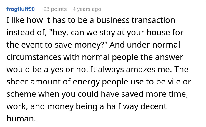 Entitled Sister Doesn’t Get A Free Airbnb Stay During Peak Season, Then Demands $300 To “House Sit” Entitled Sister Doesn’t Get A Free Airbnb Stay During Peak Season, Then Demands $300 To “House Sit”