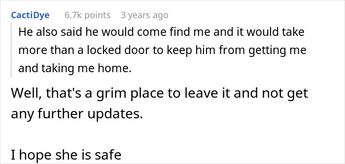 Screenshot of a Reddit comment expressing concern about a man's outburst over mustard and hoping for the wife's safety.