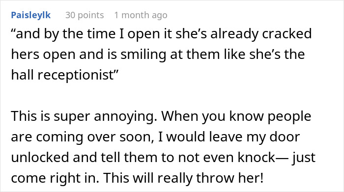 Woman Plays Concierge With Neighbor&rsquo;s Guests, Acts Offended As He Politely Asks Her To Stop