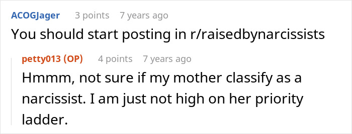 Reddit conversation about a mom not believing or defending her kid leading to her taking matters into her own hands.