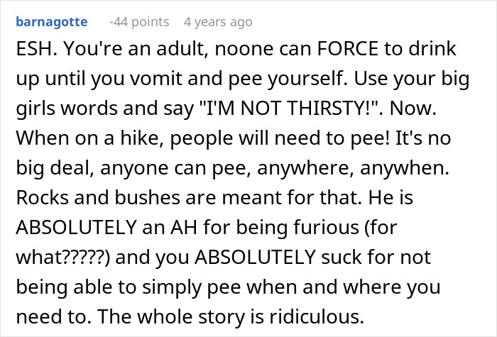 Woman Has A Bathroom Emergency On Hike, Boyfriend&rsquo;s Reaction To It Ends Their Relationship