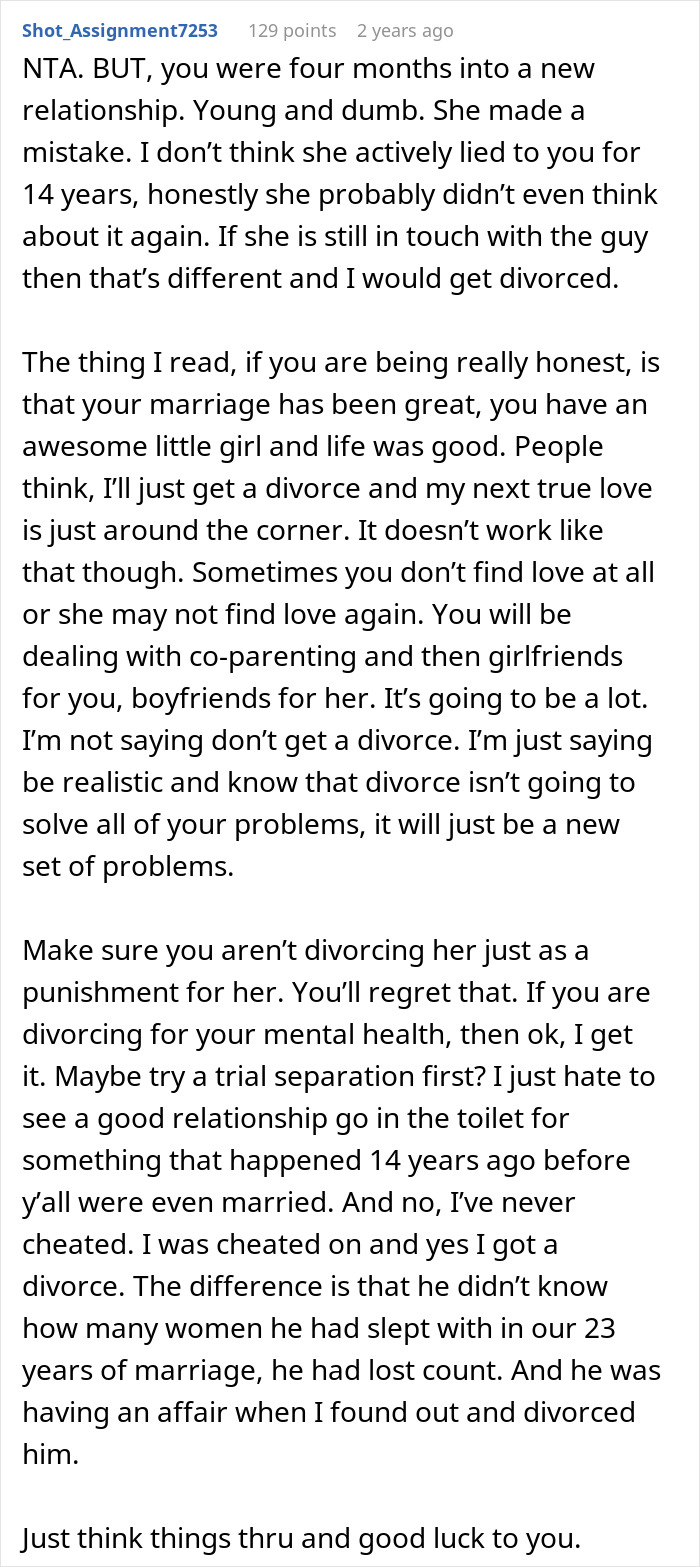 Wife's Newly Religious Ex Confesses Their Affair To Her Hubs, 14-Year-Old Secret Destroys Marriage