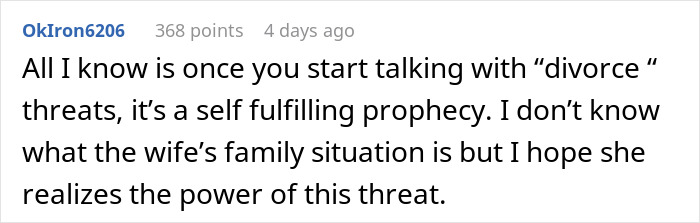 Woman Threatens Divorce If Husband Financially Contributes To His Mother's Care: "Told Him That Is Nuts"