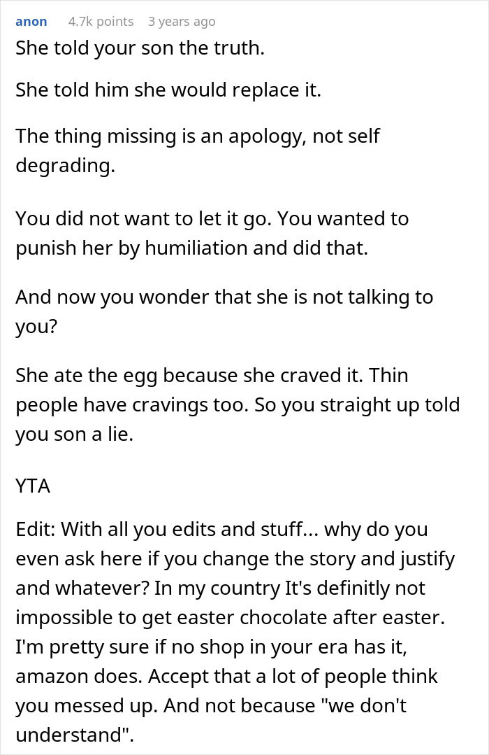 Woman Eats One Easter Egg While Dieting, Humiliated When Husband Tells Children She&rsquo;s &ldquo;Fat&rdquo;