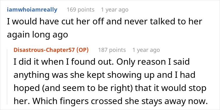 Online conversation about lady facing karma for cheating with sister&rsquo;s baby daddy and seeking sympathy after he cheats on her too.