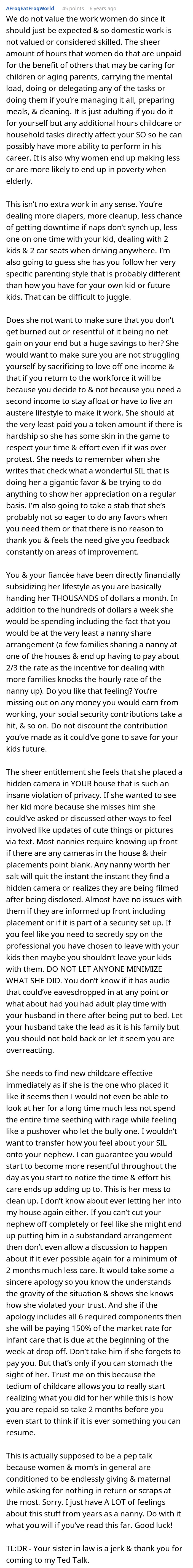 Woman Finds A Hidden Camera In Her Own Home, Suspects SIL Doesn't Trust Her