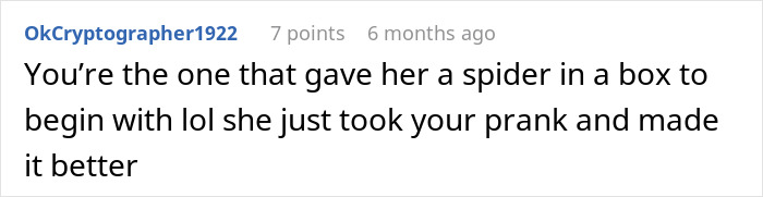 Screenshot of a Reddit comment discussing a dad&rsquo;s prank involving his 5-year-old daughter and a jump scare moment.